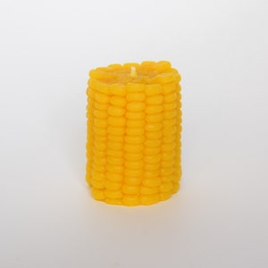 Corn Lover Candle, Corn Candle, 100% USA natural Bees Wax, Pillar Candle, Hand Made Candle