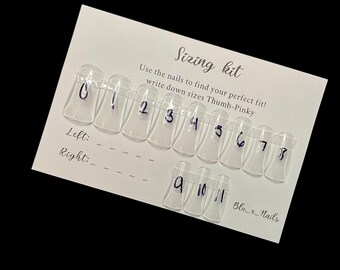 DUCK nail sizing kit for duck shape press on nails