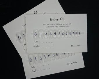 Sizing Kit for Press on Nails and Toe Nails