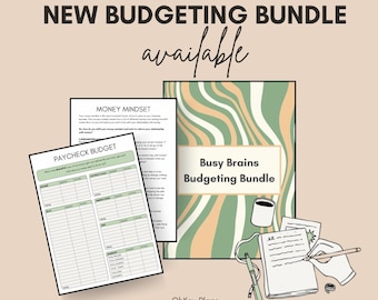 ADHD Budget Workbook | Printable | Spending Plan | Savings Tracker | Money Mindset | Financial Wellness | Real Life Money Management