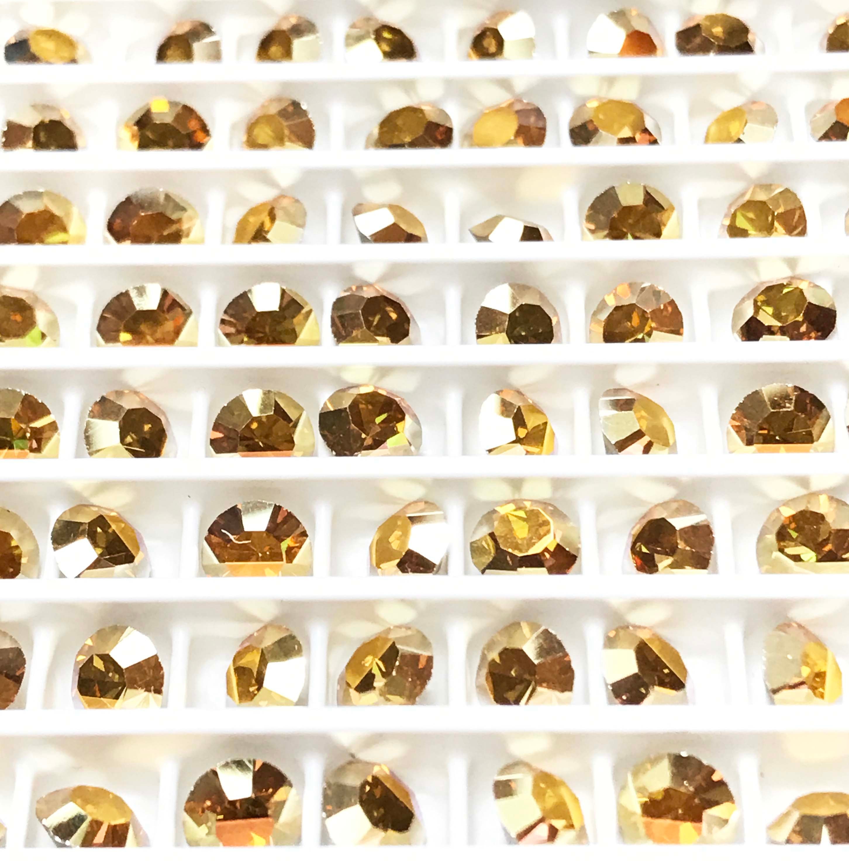 Crystal Sunrise Preciosa Chaton Rhinestones 12 Foiled | Etsy UK