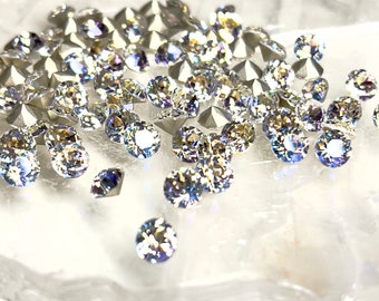 Olivine Austrian Crystal Chaton Rhinestone (12), Foiled, 29ss, Ss29 ...