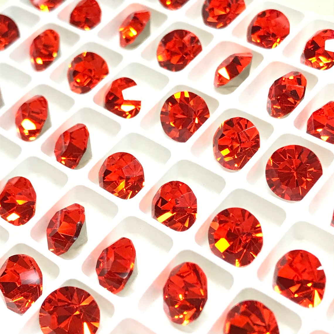 39ss Hyacinth Preciosa Crystal Chaton Stones 12 Foiled Etsy