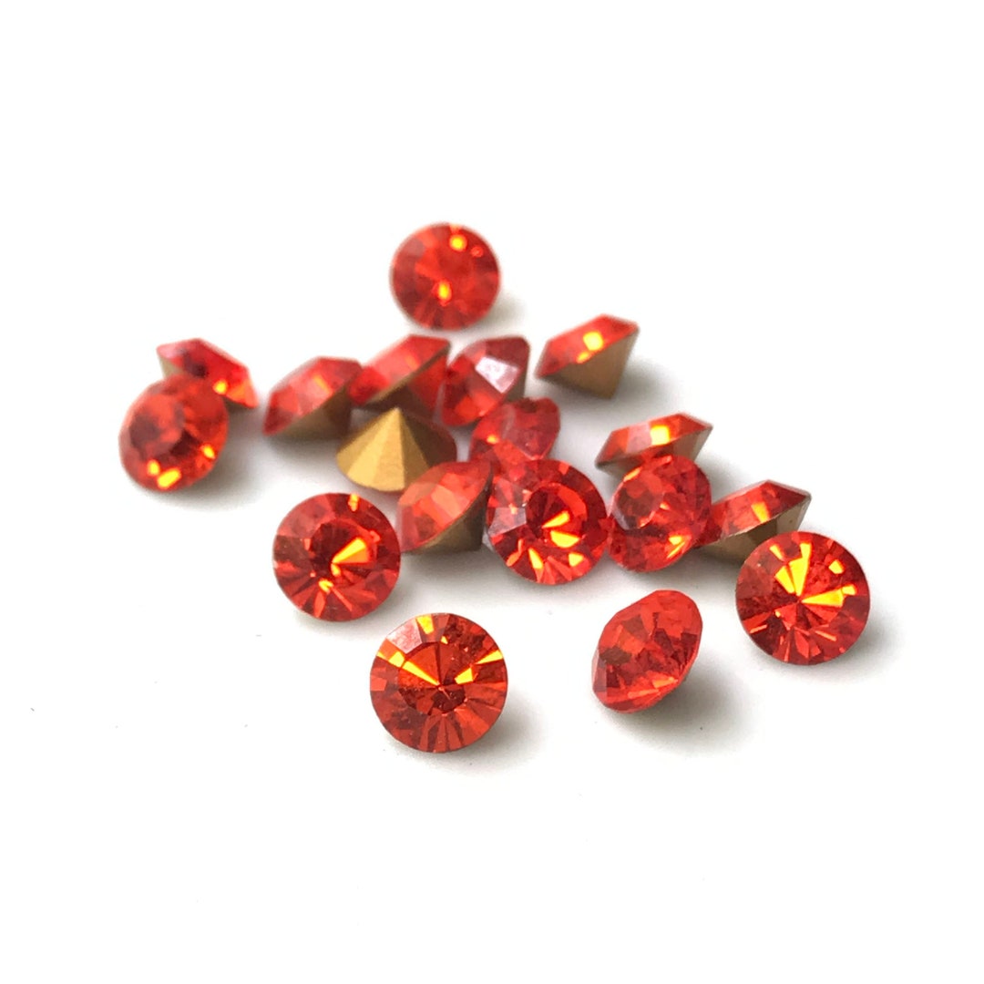 Hyacinth Premier Brand Austrian Crystal Chaton Stones 12, Vintage Stock