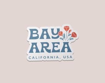 Bay Area San Francisco Vinyl Decal – Waterproof Sticker for Friends, Laptop, Water Bottle & Suitcases
