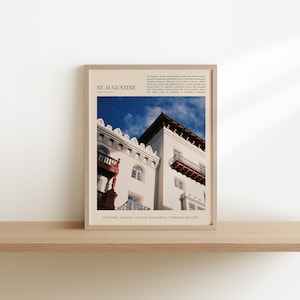 St. Augustine Florida Poster, Wall Art Print | Printable Digital Download File
