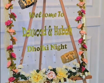 Wedding /Dholki Sign Board