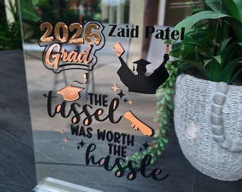 Graduation Plaque with Custom Name & Year