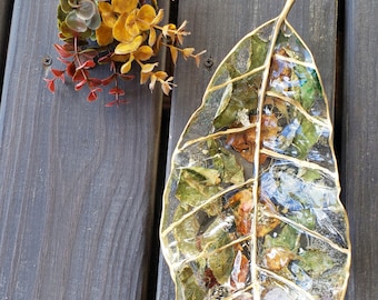 Leaf shape Resin Decor