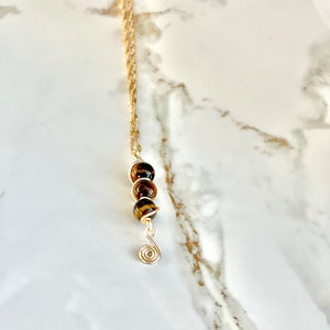Balance Tigers eye 3 tier Pendant