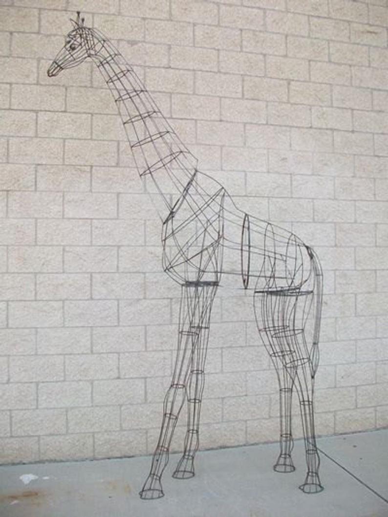 Giraffe Topiary Frame ten foot tall Etsy