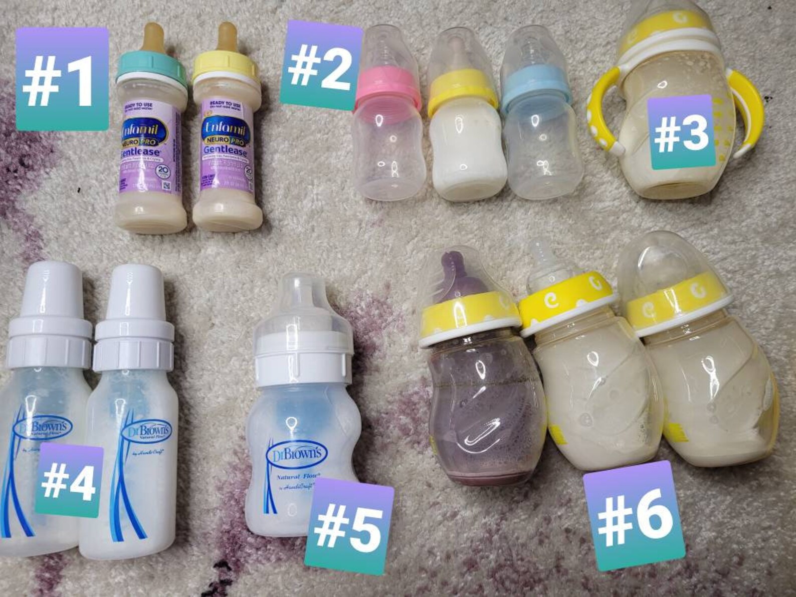 Nonspill pre sealed nipple baby bottles role play Etsy