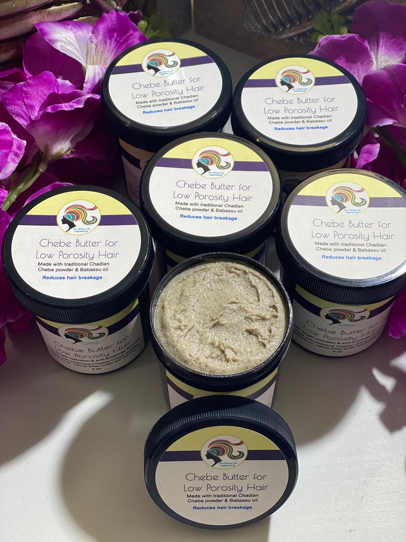 6pack Chebe Butter for Low Porosity Hair made with Chebe powder