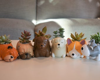 Dog Lovers Planters | Succulent Pots/Planters
