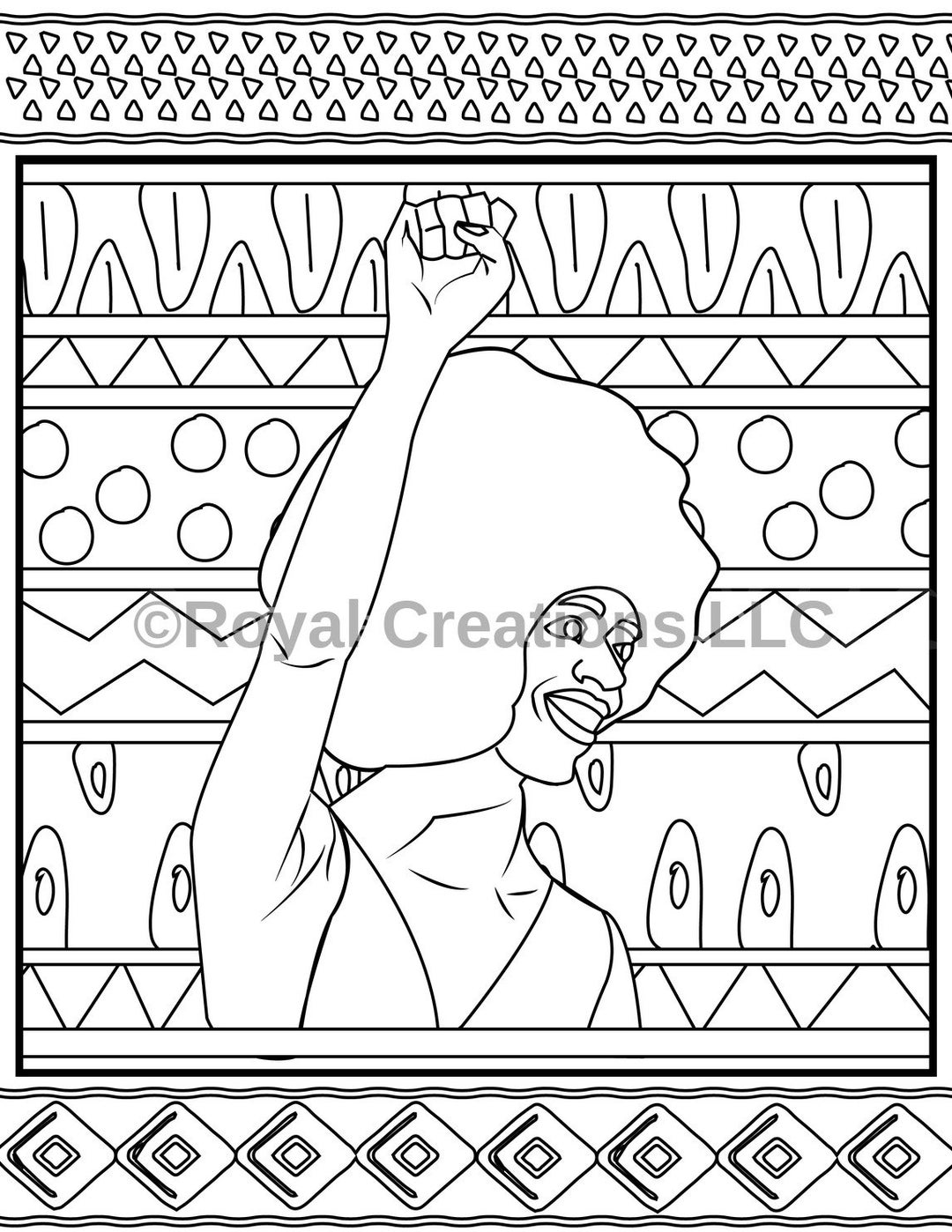 Angela Davis Coloring Page Etsy - Il 1080xN.2697983866 Kyrg 