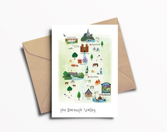 Darenth Valley Greeting Card / Art / Print / Type / Card /A6