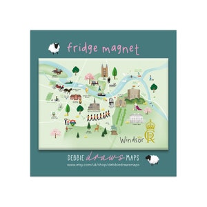Windsor Magnet - mit Windsor Castle, Frogmore House, St. Georges Kapelle, Eton College, Windsor Pferderennbahn und einigen freundlichen Corgis