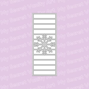 Large Snowflake 12 Section Makeup Swatch Stencil Sticker | Vinyl Sticker Stencil for Arm Swatch | Social Media Winter Aesthetic Photo