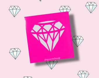 Diamant Vinyl Schablone für Makeup Swatches | Armswatcing für Social Media | Lidschatten Art Designs Flat Lay Fotografie
