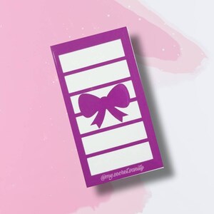 Bow in Rectangle Stencil