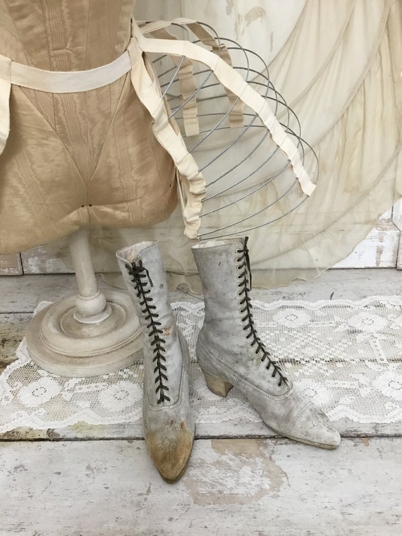 Antique Victorian Leather Boots
