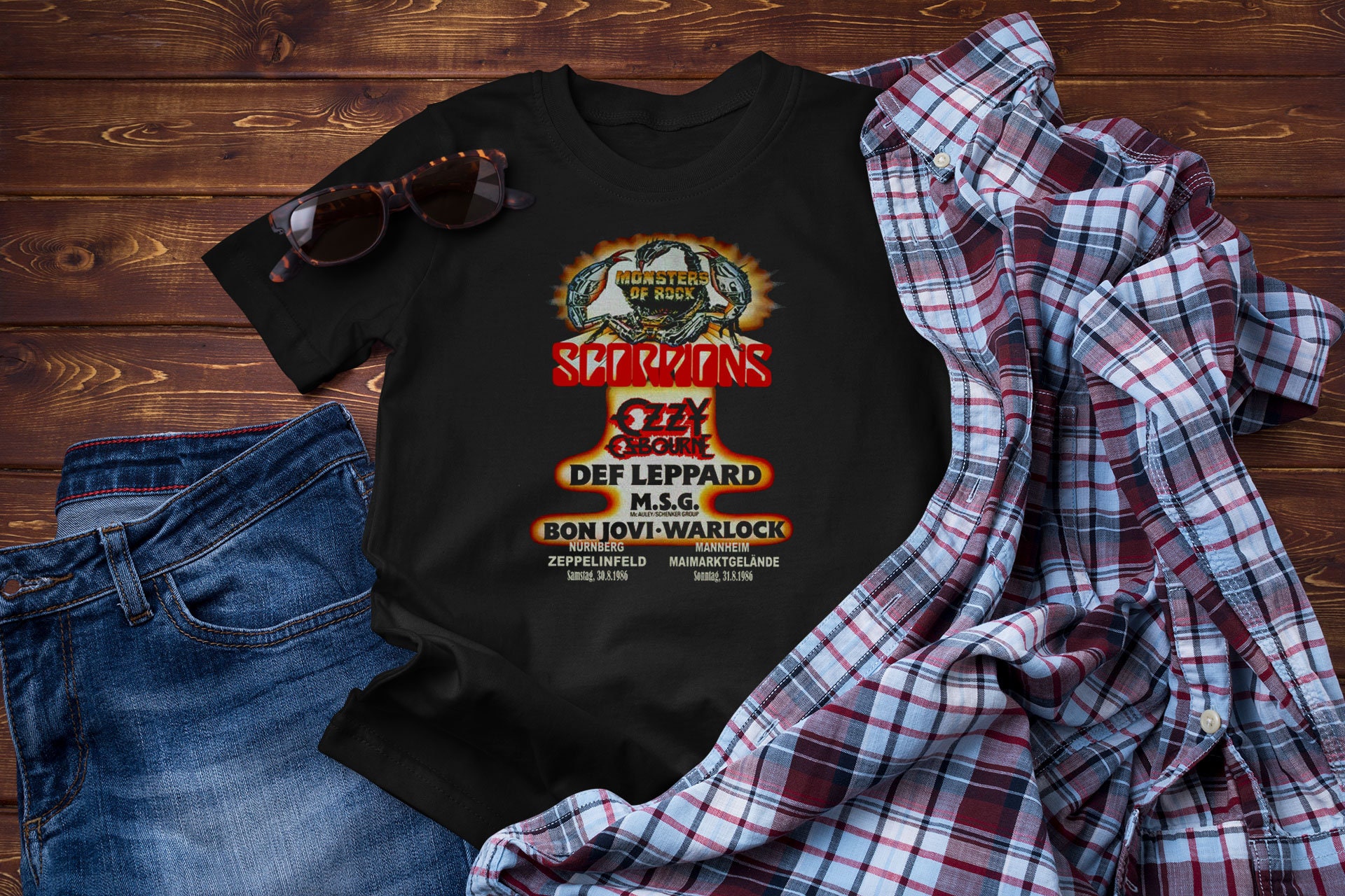 Monsters of devops - create a rock band reunion tour style shirt