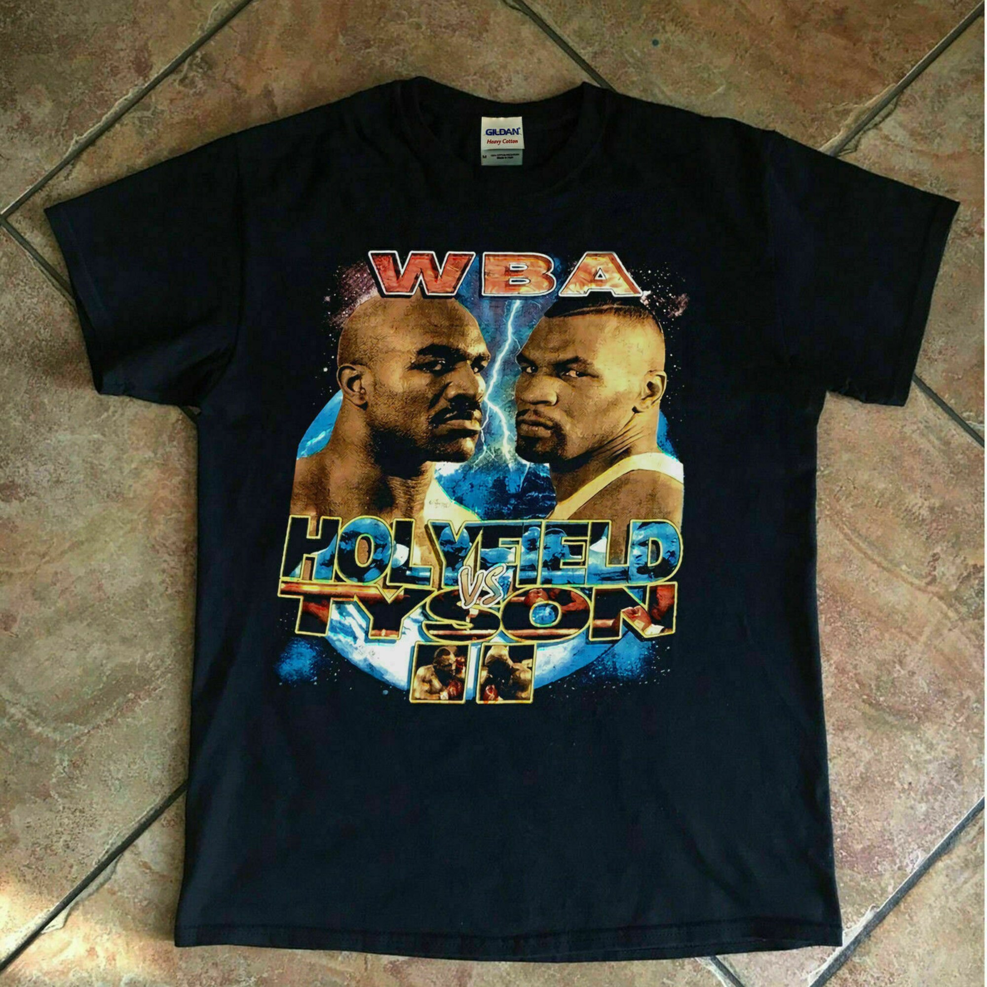 Discover Mike Tyson Evander Holyfield VTG Black T Shirts