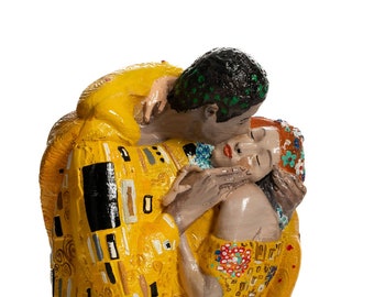 De Kus Gustav Klimt Sculptuur Art Nouveau Sculptuur