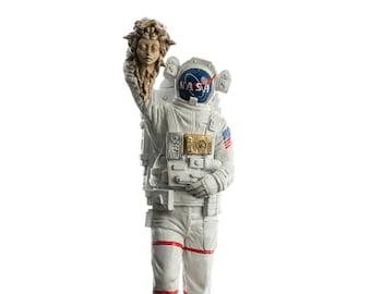 Astronaut standbeeld, Spaceman standbeeld, Perseus standbeeld, Medusa/origineel (groot formaat)