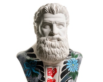 Hercules, Romeinse beeldhouwkunst, Japanse tatoeage, Yakuza, Japanse stijl BIG SIZE (16 inch)