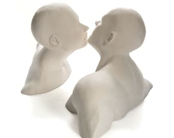 Liefhebbers Standbeeld Minimal Art Liefde Sculptuur Cadeau voor haar / hem