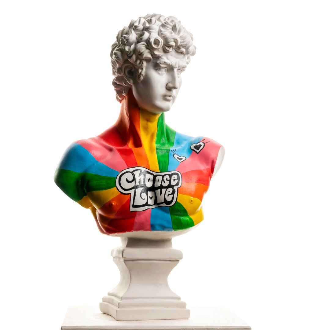 Pop Art Sculpture, David Statue, Roman Sculpture, Pop Art, Contemporary