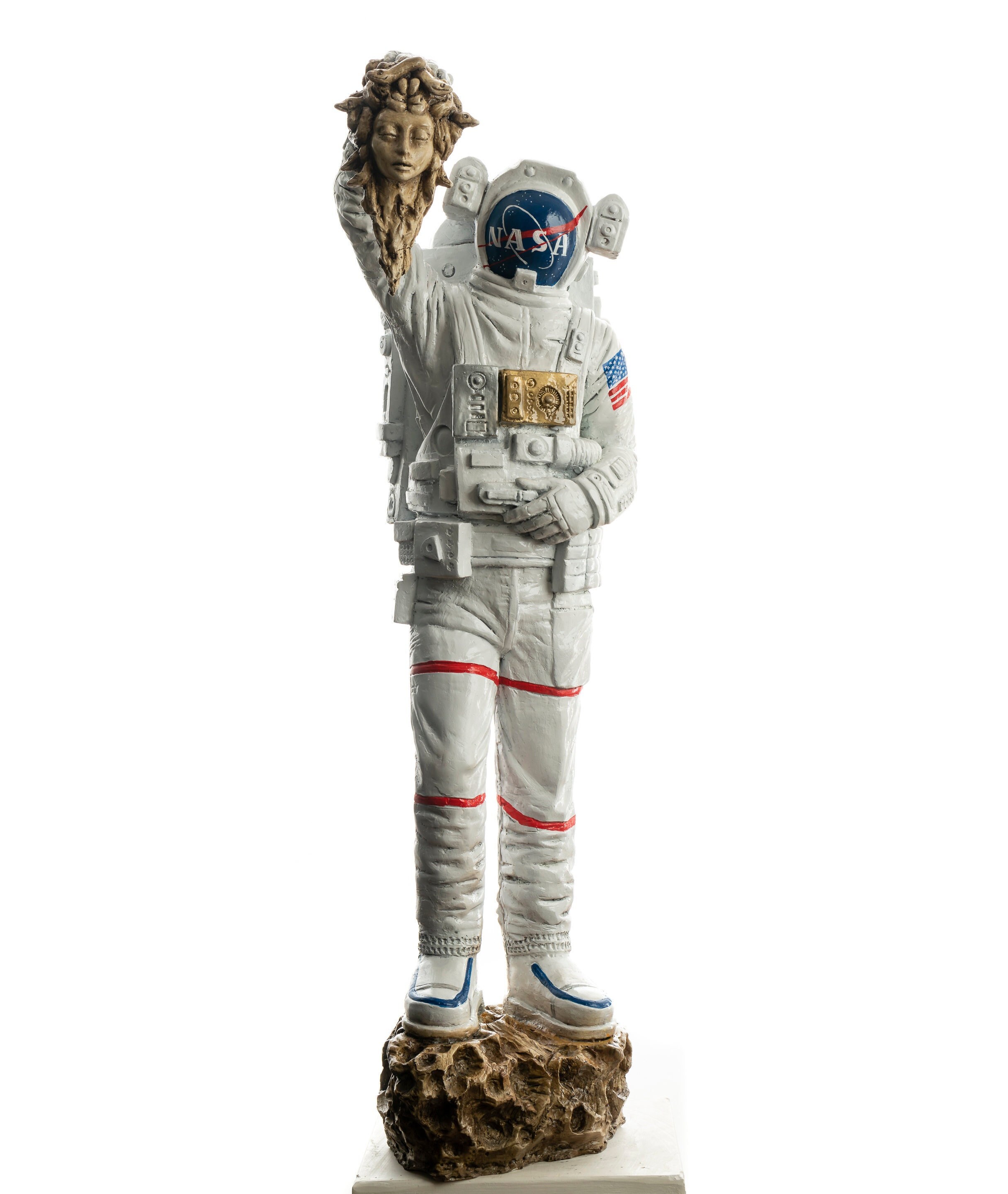 Astronaut Statue, Spaceman Statue, Perseus Statue, Medusa / Original (Big Size)