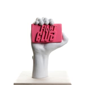 Statue of Fight Club, Popart design, decorative sculpture, popart bust. (Fight Club Soap Bar)