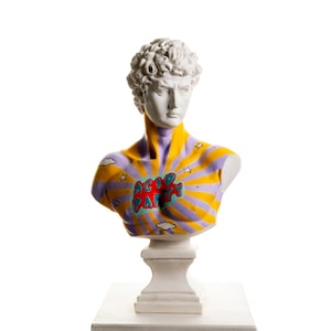 David Statue, Pop art sculpture, Modern Sculpture, Roman Statue, David Sculpture, Art Nouveau