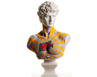 David standbeeld, popart sculptuur, moderne beeldhouwkunst, Romeins standbeeld, David sculptuur, art nouveau