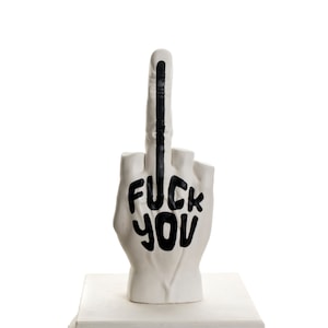 Middle finger statue, L.O.V.E Milan, Fuc* You, Art Nouveau sculpture, Pop Art Statue