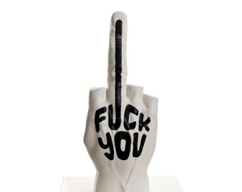 Middle finger statue, L.O.V.E Milan, Fuc* You, Art Nouveau sculpture, Pop Art Statue