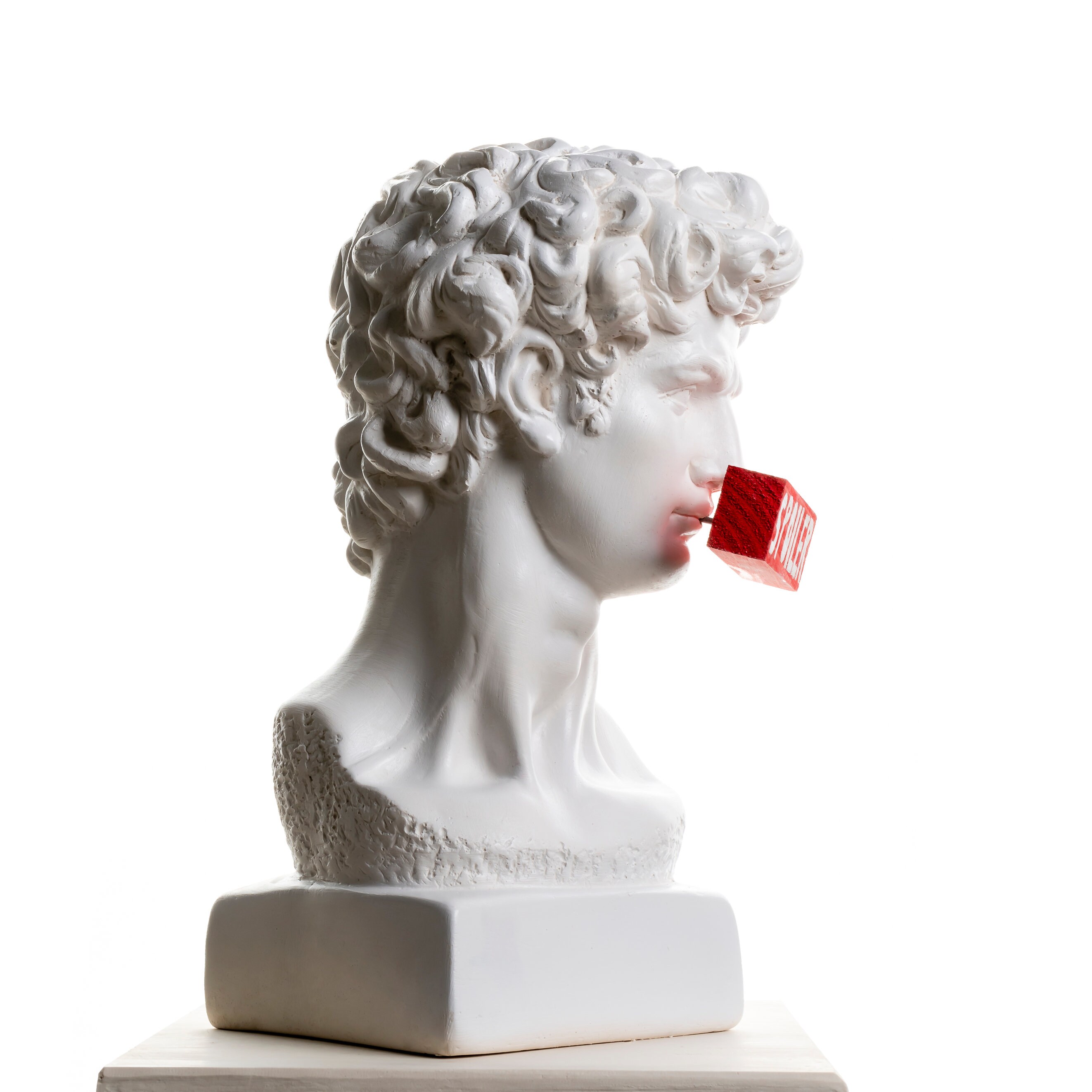 David Sculpture Pop Art David Statue David Bust Statue Etsy