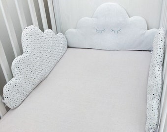 Tour De Lit Nuage Etsy