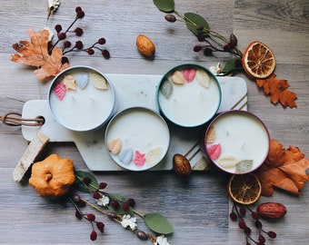 Ensemble de bougies d'automne