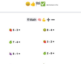 Printable Math Worksheets | Educational and Fun Activities | Digital Download PDF | Grades K-5 | Home School