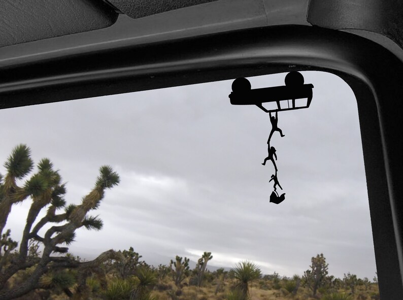 ANY VEHICLE Windshield Decal Upside Down Jeep Premium Vinyl Etsy