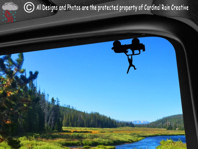 ANY VEHICLE Windshield Decal Upside Down Jeep Premium Vinyl Etsy