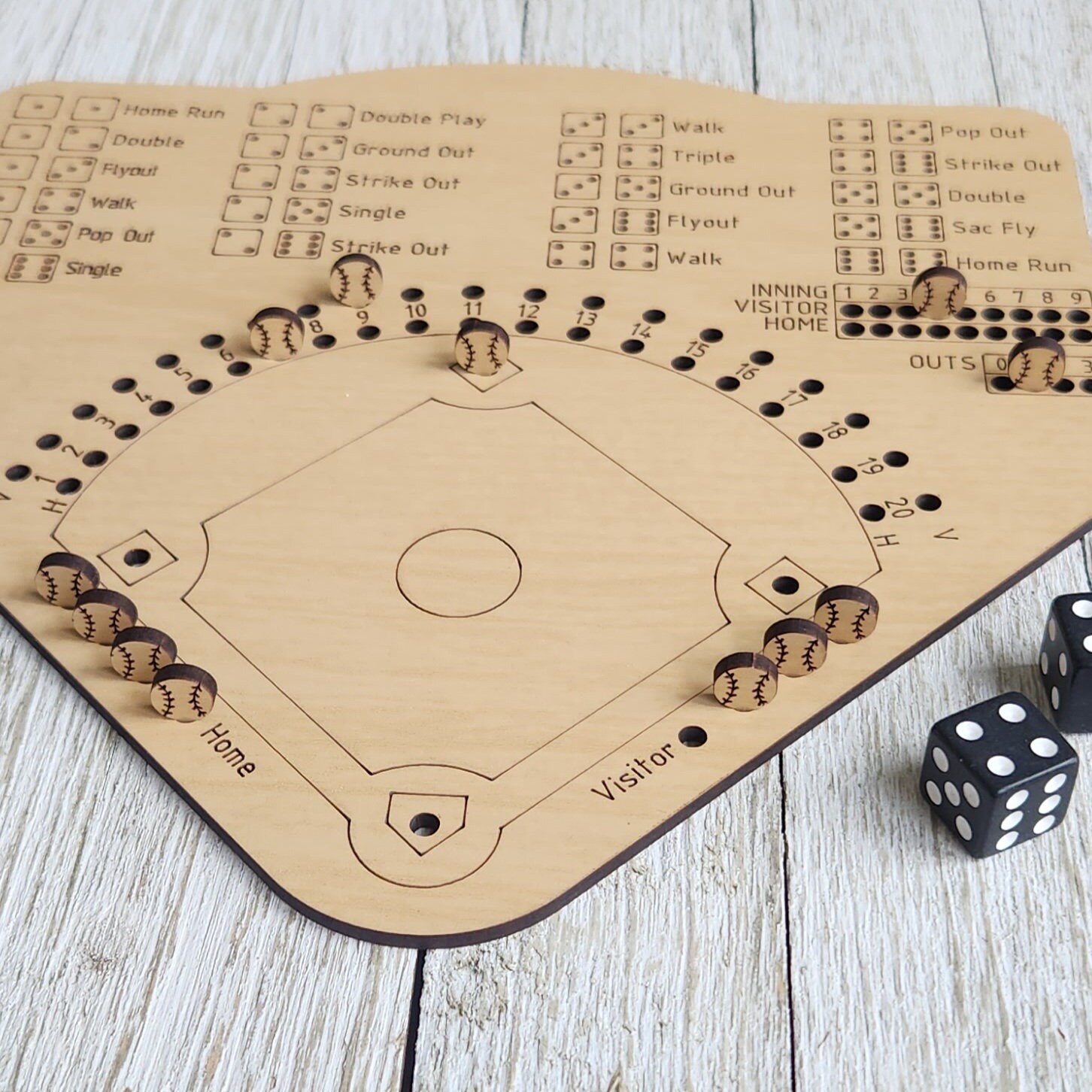 Dice Baseball Tabletop Baseball Desktop Baseball Game Etsy Il Fullxfull.5344040815 2oqe
