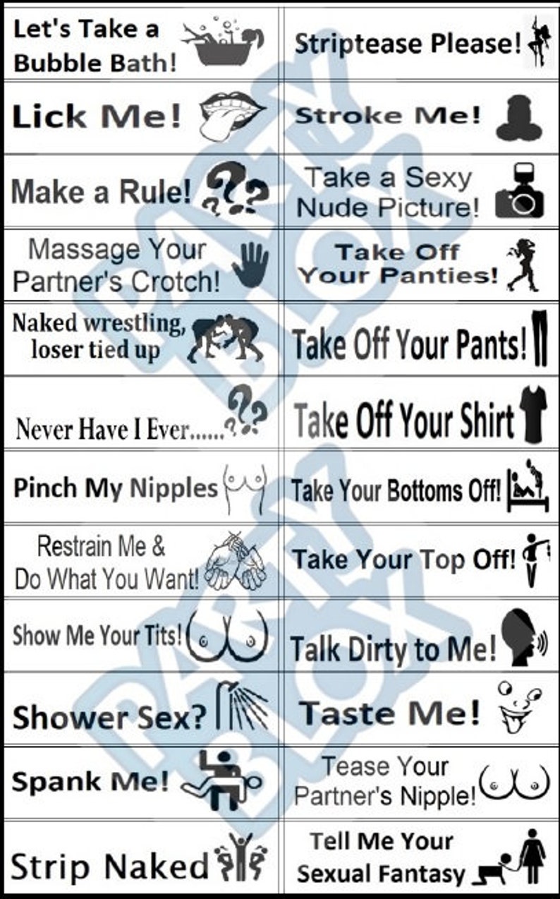 dirty jenga commands dirty jenga commands