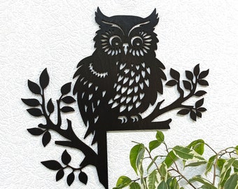 Owl Door corner decor, Bird Nature Door topper, Above door decor, Mirror corner decor, Owl on the branch wood wall art, Owl window decor