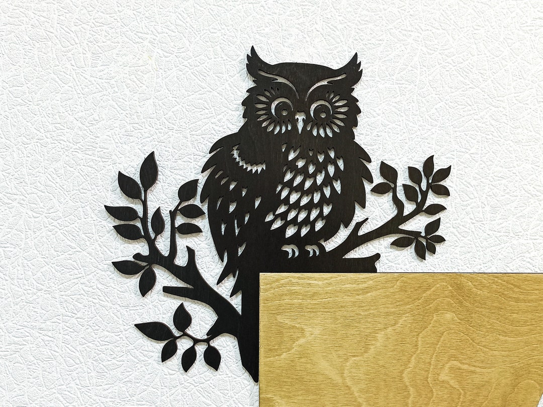 J-Fly Metall Wandkunst Eule Set (22,9 Cm) – Rustikale Garten- & Wohnzimmer Deko Für Eulen-Fans