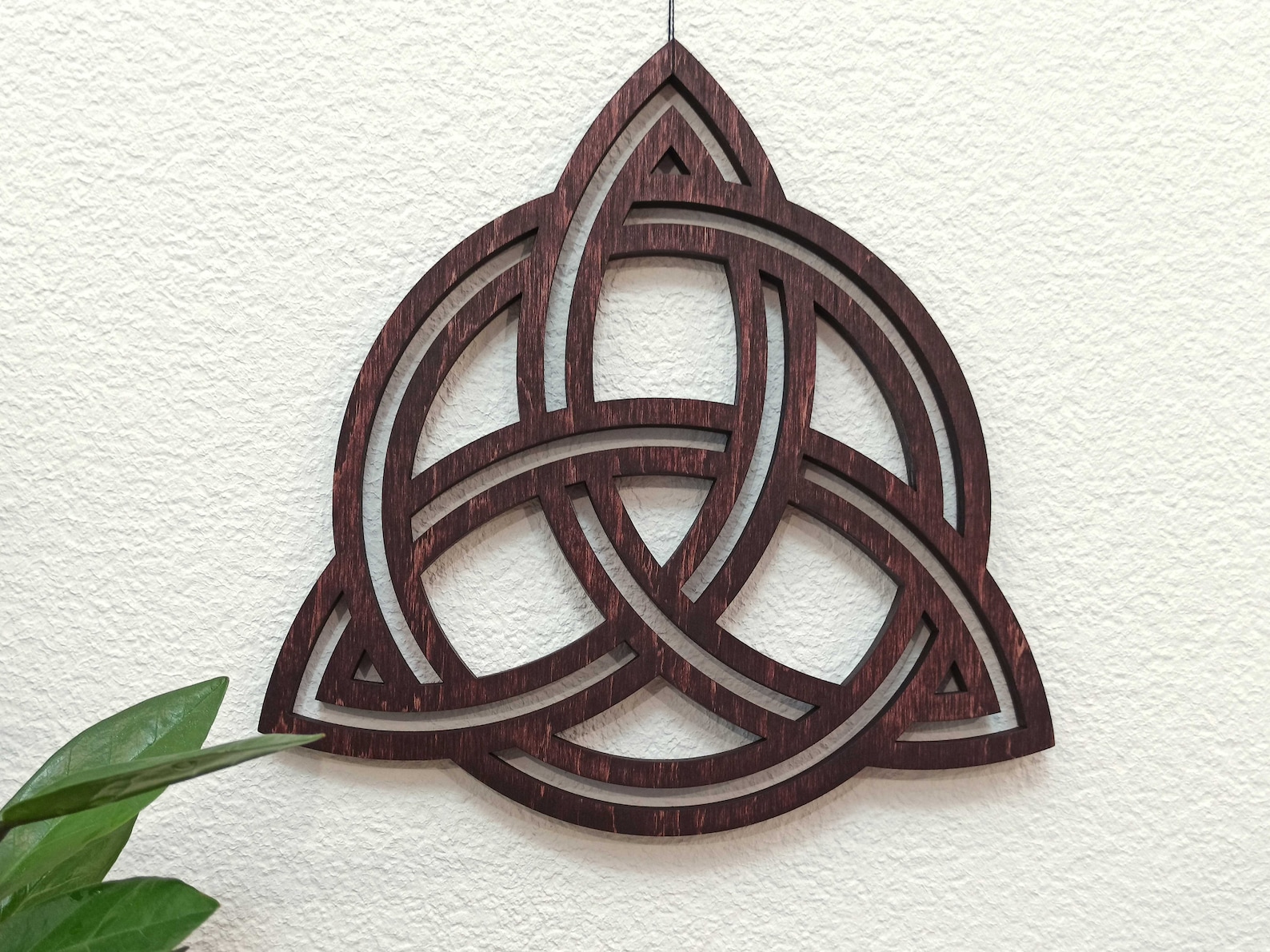 Celtic knot wall art Irish home decor Trinity wall hanging Etsy