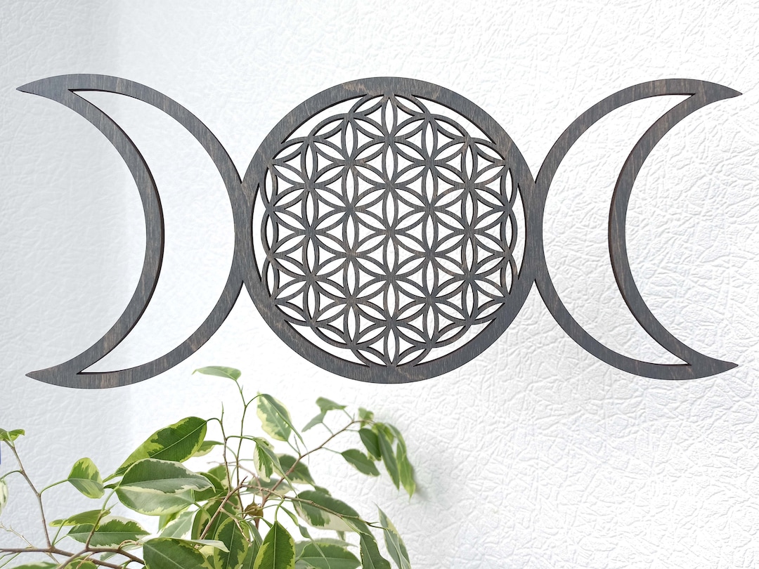 Flower of Life Crystal Grid Board Flower of Life Wall Decor Etsy
